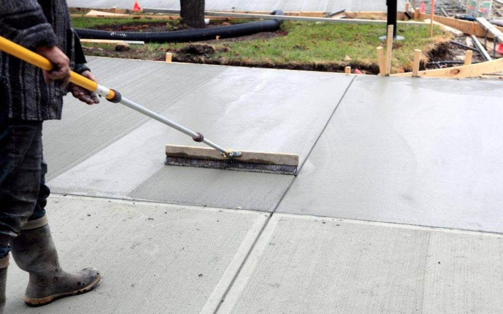 MC Concrete Contractor Mission's Staff working on a Concrete Driveway project in Mission TX